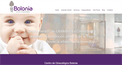 Desktop Screenshot of ginecologiabolonia.es